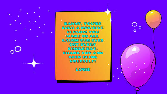 Festive Birthday Presentation