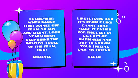 Festive Birthday Presentation