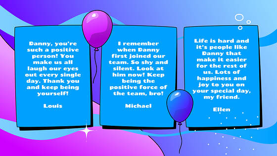 Festive Birthday Presentation