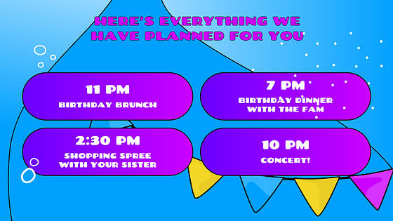 Festive Birthday Presentation