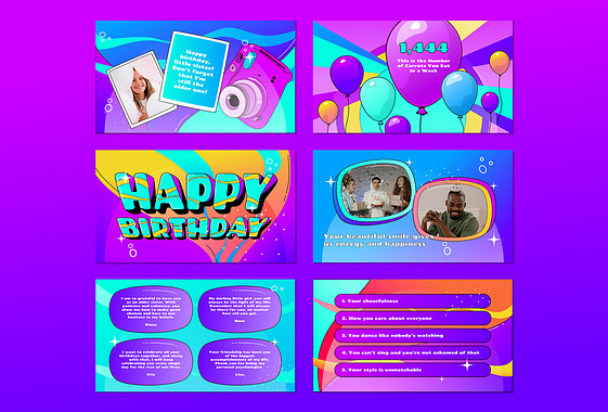 Festive Birthday Presentation