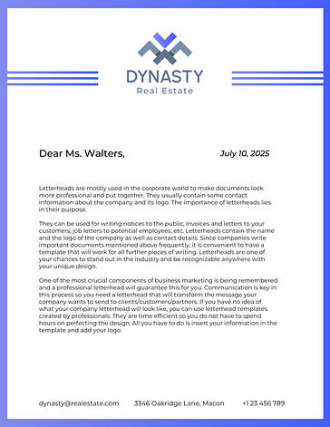 Business Letterhead Template