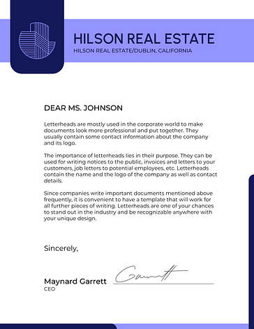 Business Letterhead Template