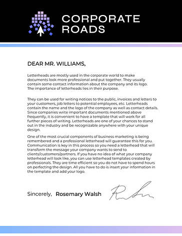 Business Letterhead Template