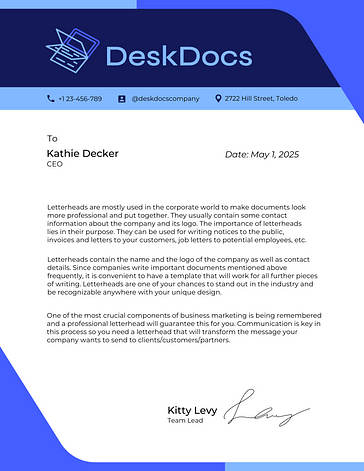 Business Letterhead Template