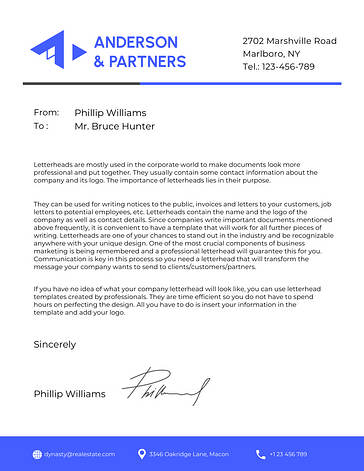 Business Letterhead Template