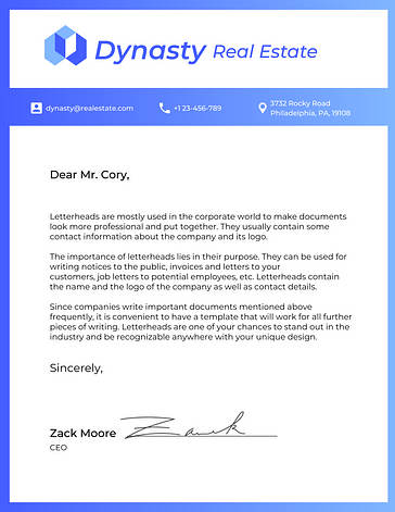 Business Letterhead Template