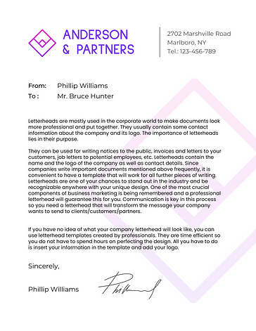 Business Letterhead Template