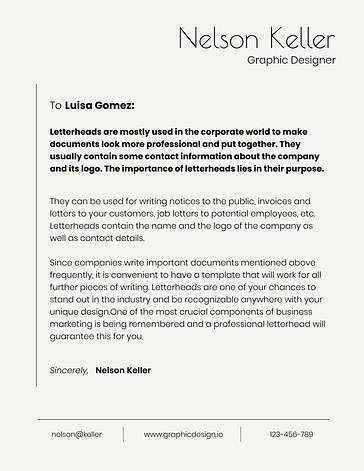 Letterhead Template Variety