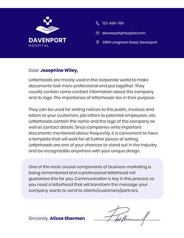 Letterhead Template Variety