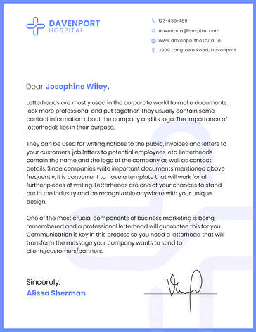 Letterhead Template Variety