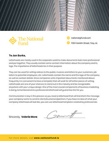 Letterhead Template Variety