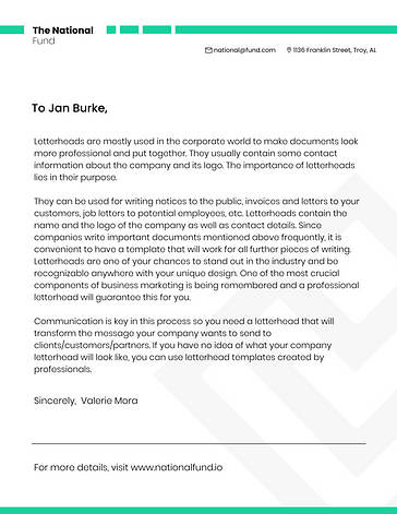 Letterhead Template Variety