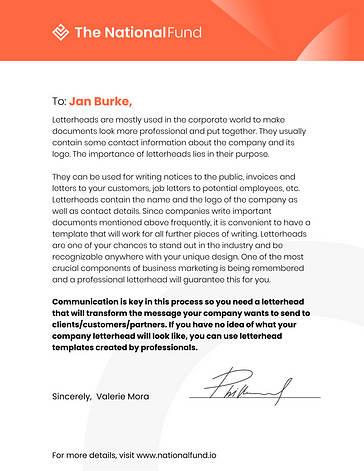 Letterhead Template Variety