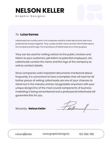 Letterhead Template Variety