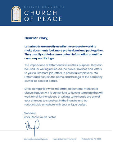 Letterhead Template Variety