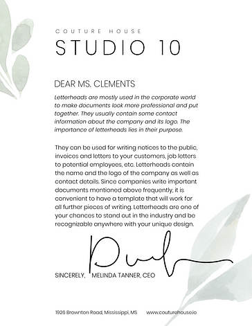 Letterhead Template Variety