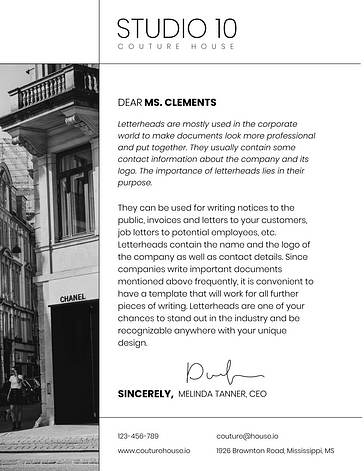 Letterhead Template Variety