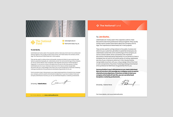 Letterhead Template Variety