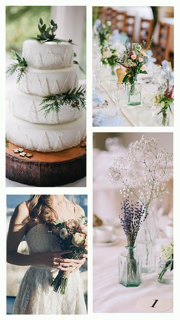 طقم تصميم زفاف جميل