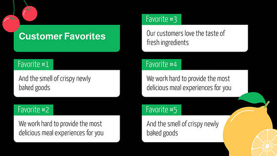 Food Slides Presentation