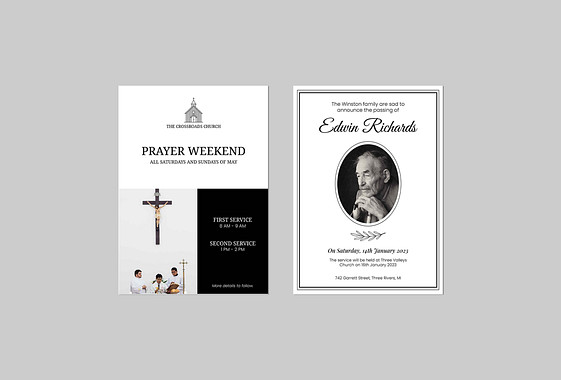 Death Announcements Templates