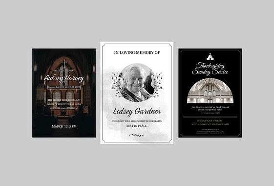 Death Announcements Templates