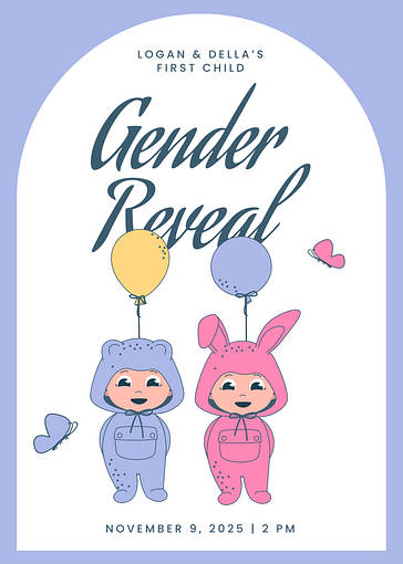 Floral Announcement Templates