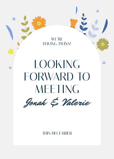 Floral Announcement Templates
