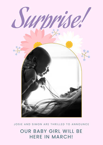 Floral Announcement Templates