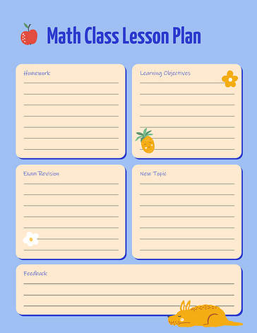 Colorful Lesson Plan for Kids