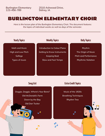 Colorful Lesson Plan for Kids