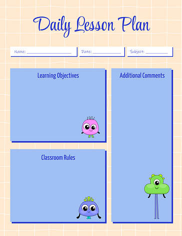 Colorful Lesson Plan for Kids