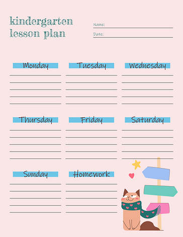 Colorful Lesson Plan for Kids