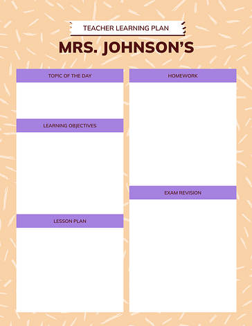 Colorful Lesson Plan for Kids