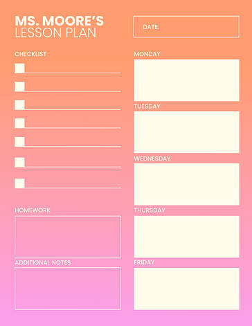 Минималистичные планы уроков для ежедневного использования