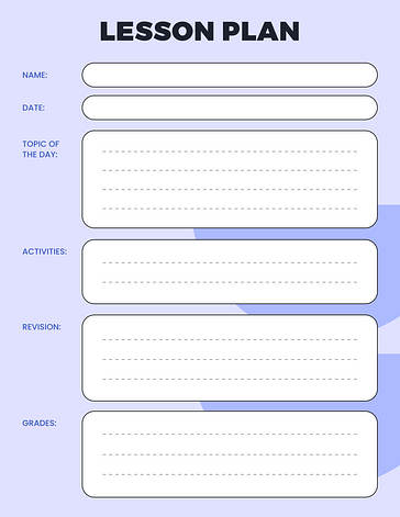 Минималистичные планы уроков для ежедневного использования