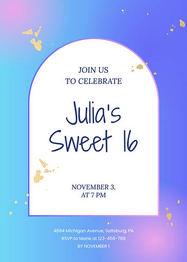 Festive Birthday Invitation Templates