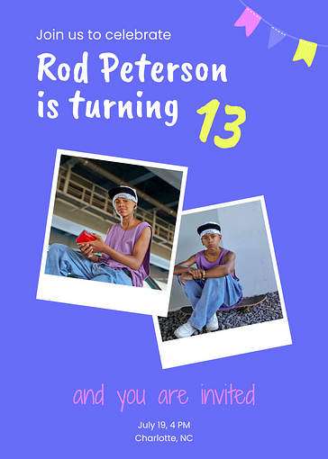 Festive Birthday Invitation Templates