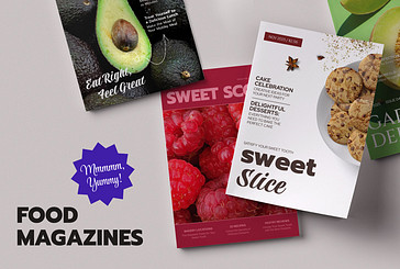 Realistic Food Magazine Covers