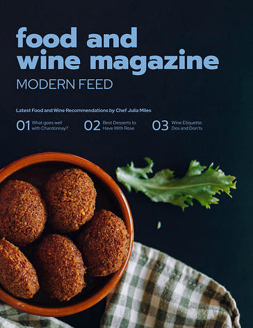 Realistic Food Magazine Covers