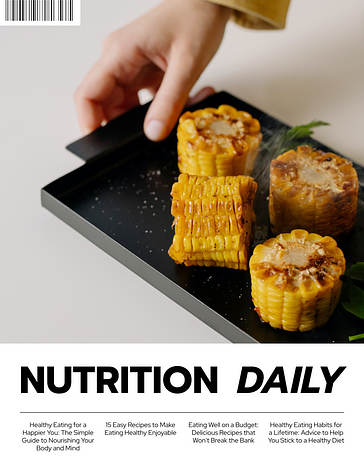 Realistic Food Magazine Covers