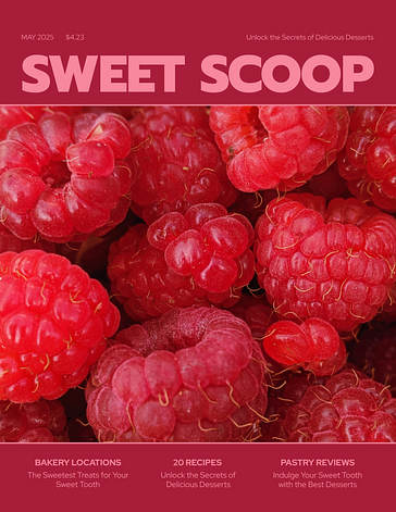 Realistic Food Magazine Covers