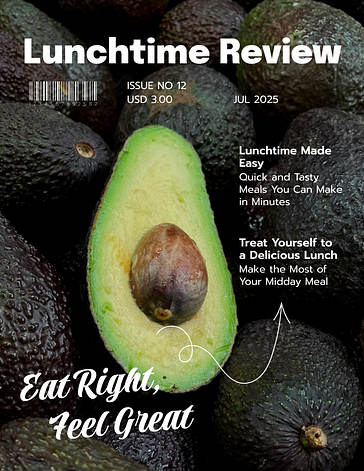 Realistic Food Magazine Covers