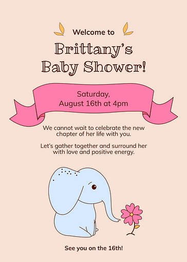 Шаблоны приглашений на бейби-шауэр
