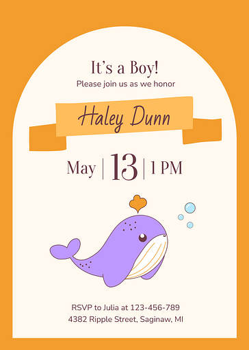 Шаблоны приглашений на бейби-шауэр