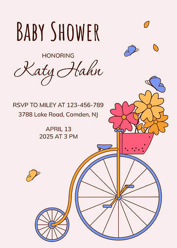 Шаблоны приглашений на бейби-шауэр