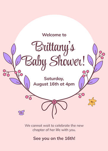 Шаблоны приглашений на бейби-шауэр