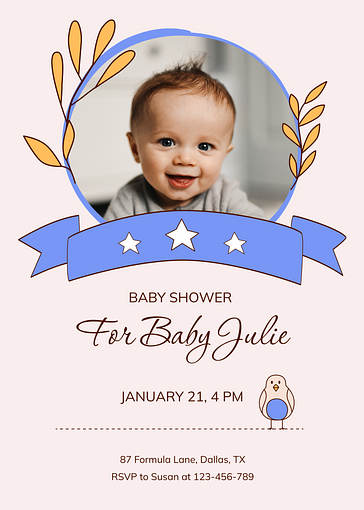Шаблоны приглашений на бейби-шауэр
