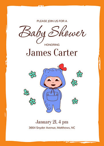 Шаблоны приглашений на бейби-шауэр